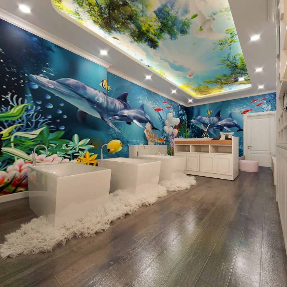 Không gia bơi thủy liệu Baby Float cho bé tại Sviet Beauty Spa