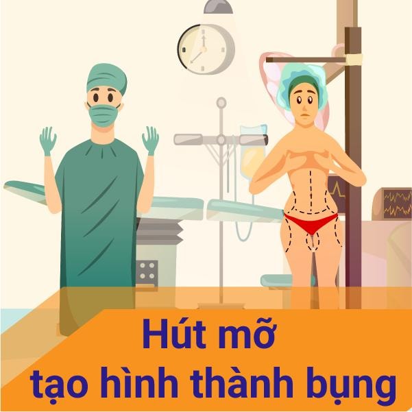 Phẫu thuật hút/cắt mỡ + Tạo hình cơ bụng.