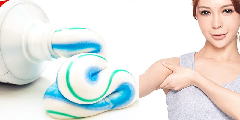Triệt lông nách bằng kem đánh răng 