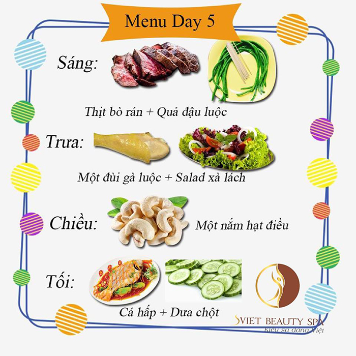 Thực đơn keto ngày 5 - giảm cân hiệu quả sau 7 ngày ăn
