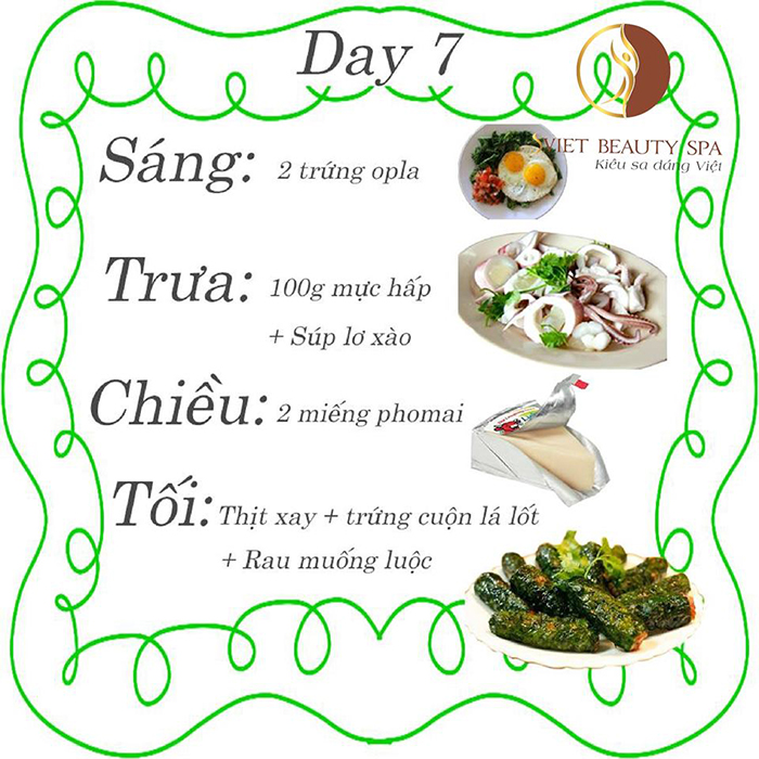 Thực đơn keto ngày 7 - giảm cân hiệu quả sau 7 ngày ăn