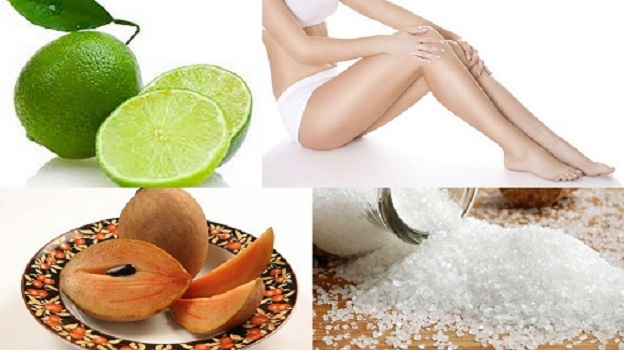 Triệt lông nách bằng quả hồng xiêm và chanh kết hợp muối