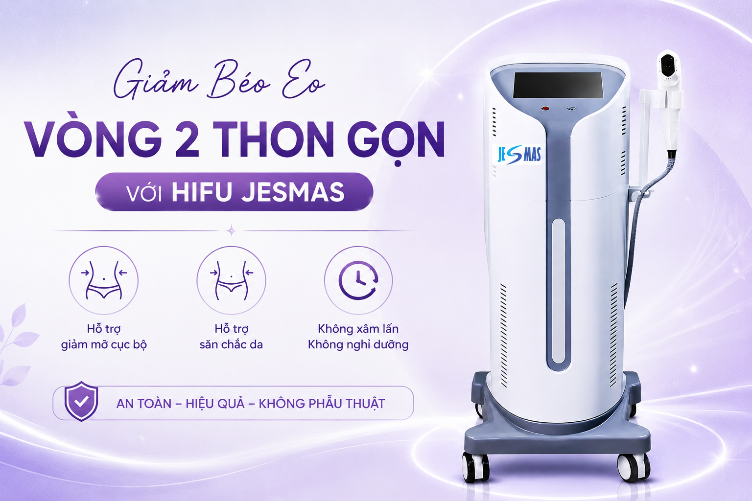 Giảm béo eo thon gọn với hifu jesmas