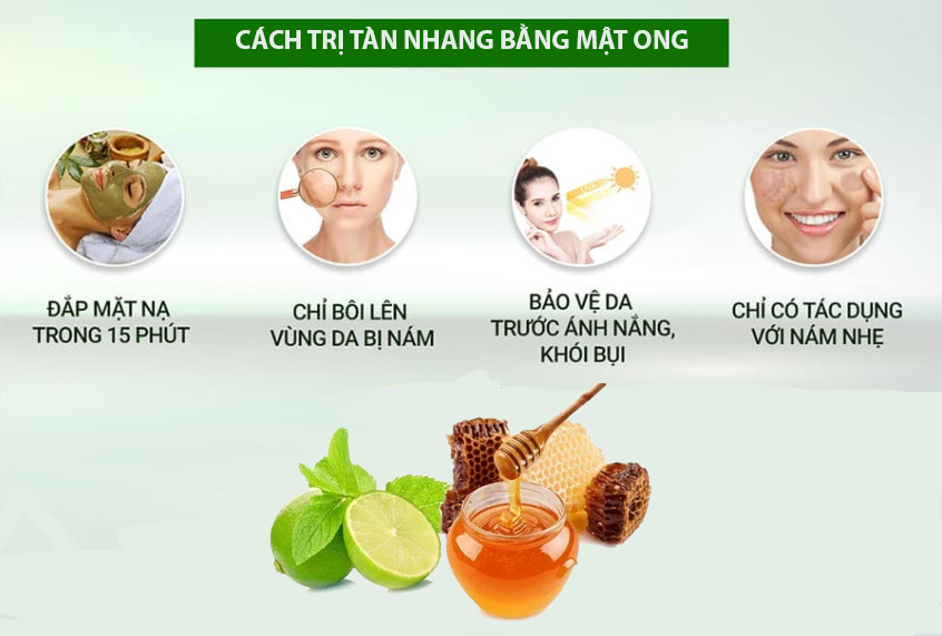 Điều trị tàn nhang hiệu quả tại nhà bằng mật ong