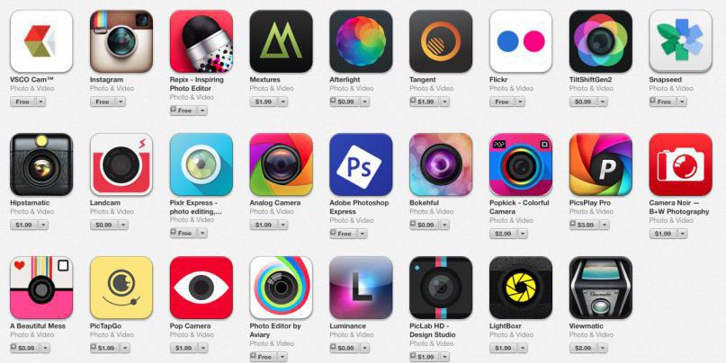 App chỉnh hình ảnh trên các nền tảng điện thoại thông minh
