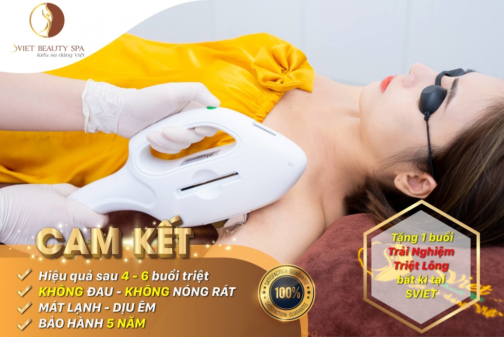 Trải nghiệm dịch vụ triệt lông tại Svietspa