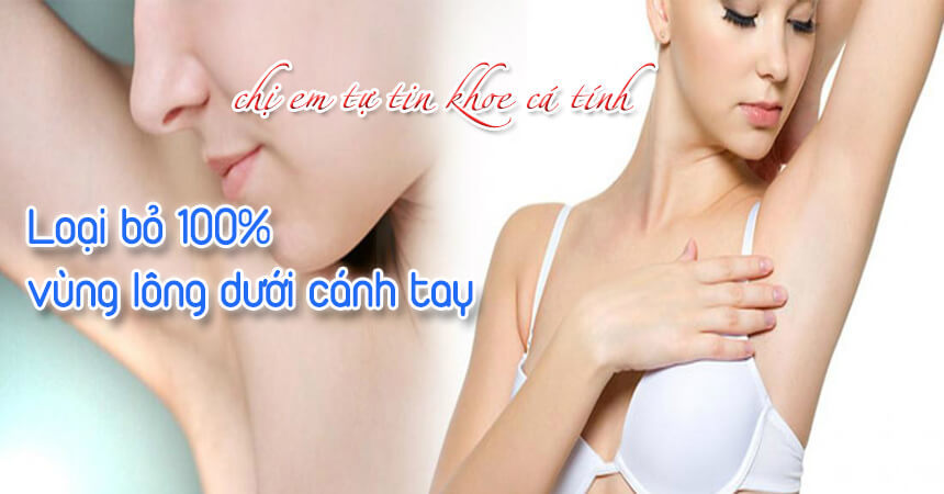Triệt lông nách Tự tin khoe cá tính