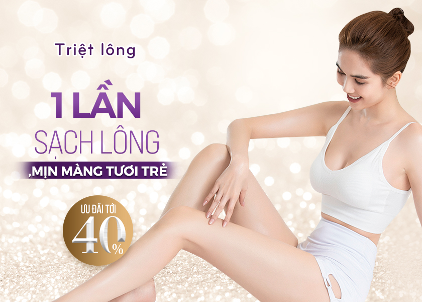Triệt lông vĩnh viễn với nhiều ưu đãi khủng